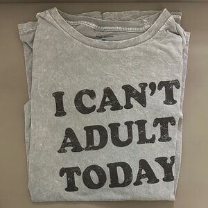 Maurices Light Gray Cotton Tee